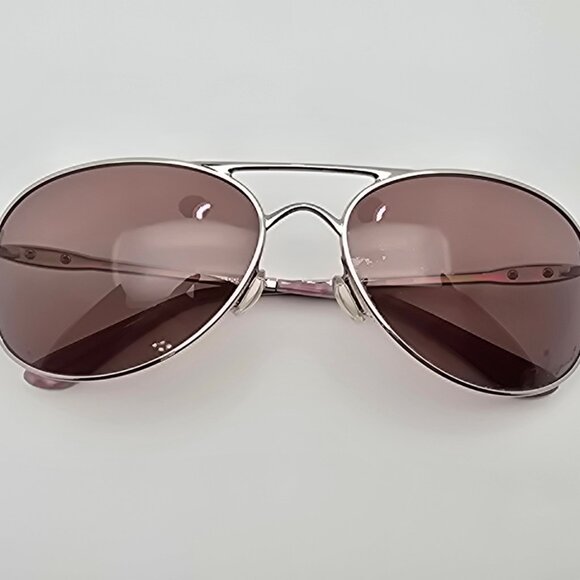 Oakley OO4068-07 Given Chrome Frame OO Grey Polarized Lens Aviator Sunglasses main image 7